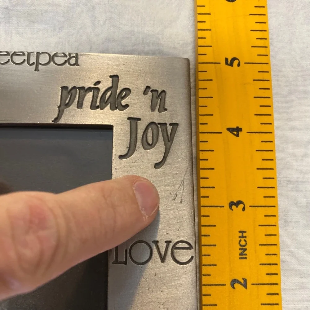 Fetco‎ Daughter Picture Frame Pewter Tone Pride Joy Love 3.25x4.75